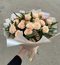 Букет Кремовые розы Латте в Тамале