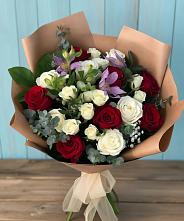 Букет цветов из:  Розы и Альстромерии в Тамале
