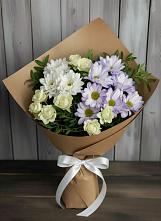 Букет цветов из:  Хризантемы и Розы в Тамале