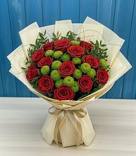 Букет цветов из:  Розы и Хризантемы в Тамале