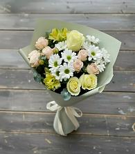 Букет цветов из:  Альстромерии, Розы и Хризантемы в Тамале