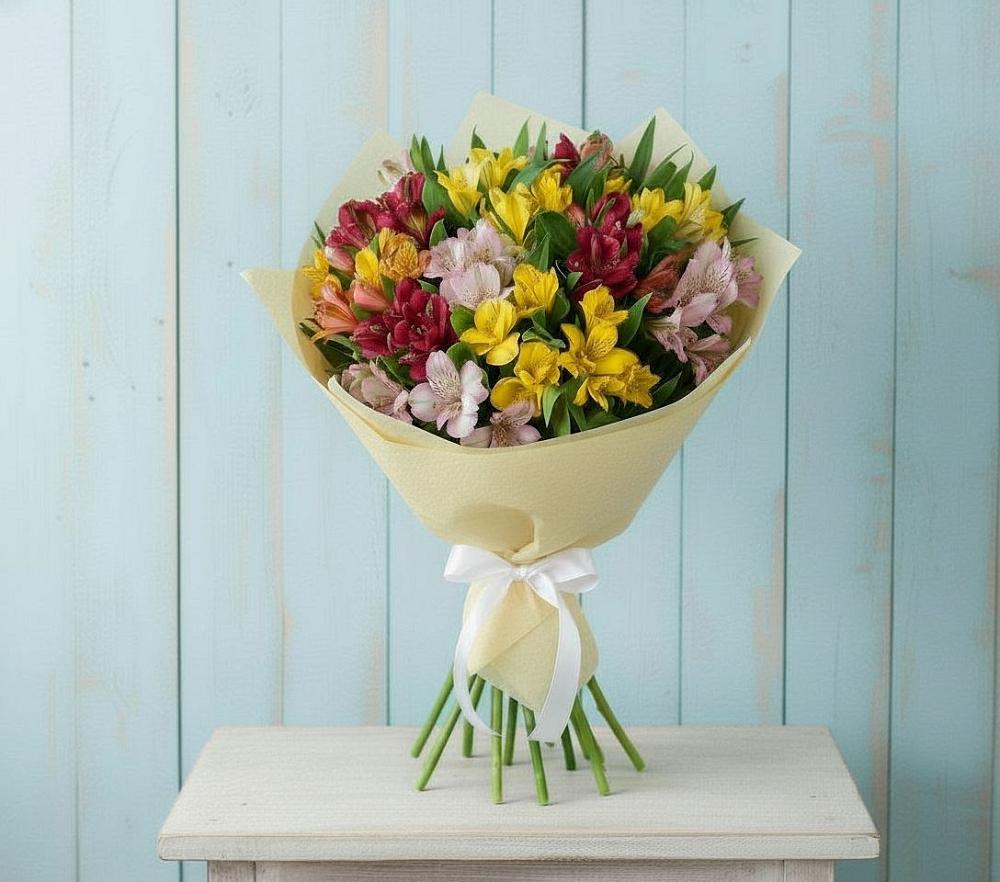 Букет цветов из: Альстромерии в Тамале