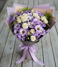 Букет цветов из:  Хризантемы и Розы в Тамале