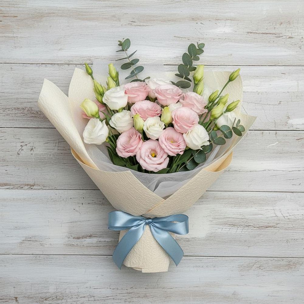 Букет цветов из: Лизиантусы в Тамале